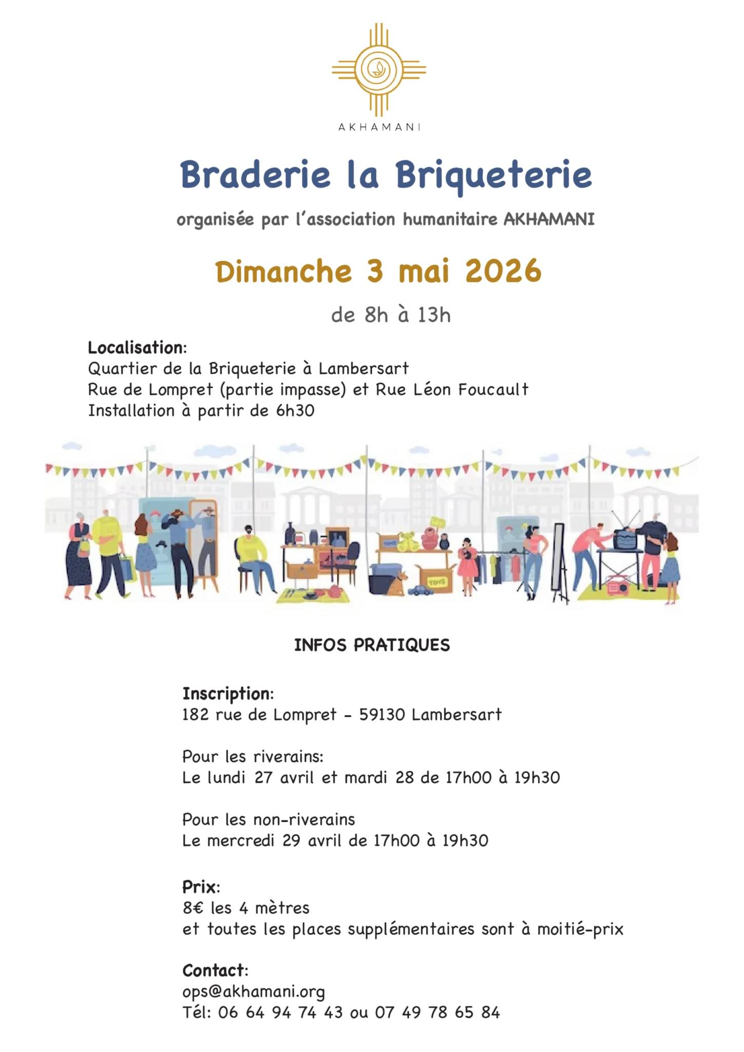 AFFICHE BRADERIE A4